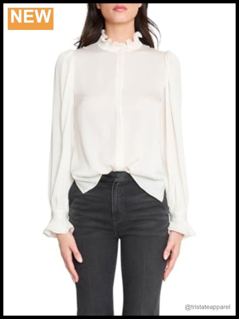 Silk Blend Long Sleeve Button Down Shirt Relaxed Fit
